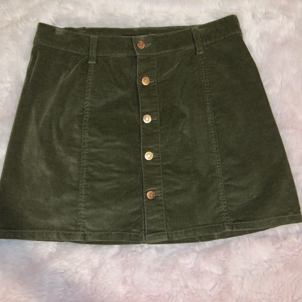Olive green skirt